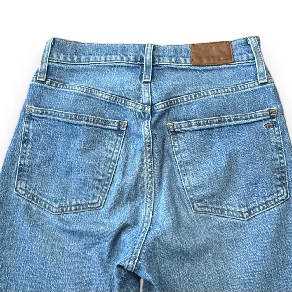 Madewell The Perfect Vintage Jean Denim Straight Leg Raw Hem Women’s Size 26 - Picture 10 of 11